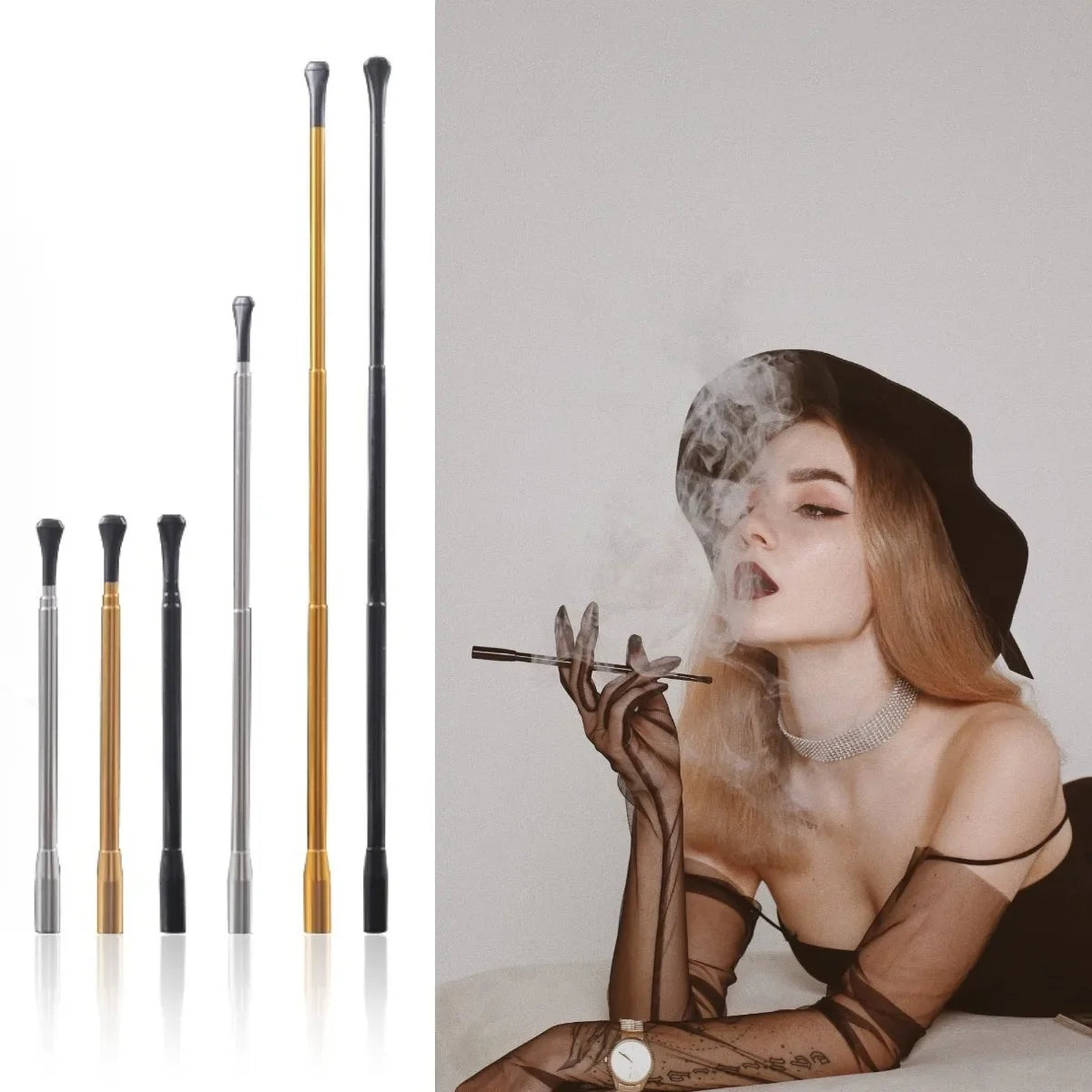 Porte Cigarette Femme Année 20