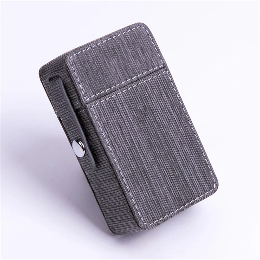 Étui Cigarette Cuir Avec Porte Briquet
