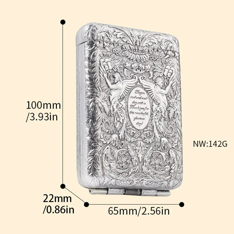 Porte Cigarette Ancien Argent