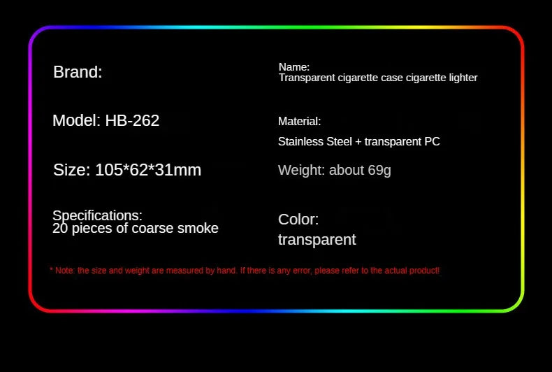 Boite Cigarette Verre