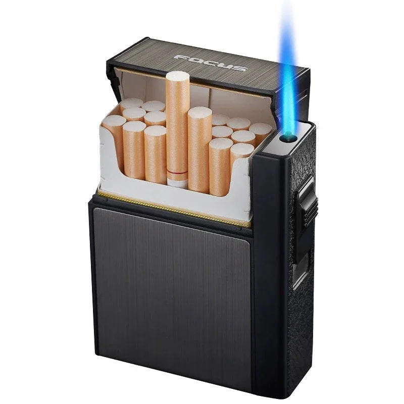 Étui à Cigarette Avec Briquet Incorpore