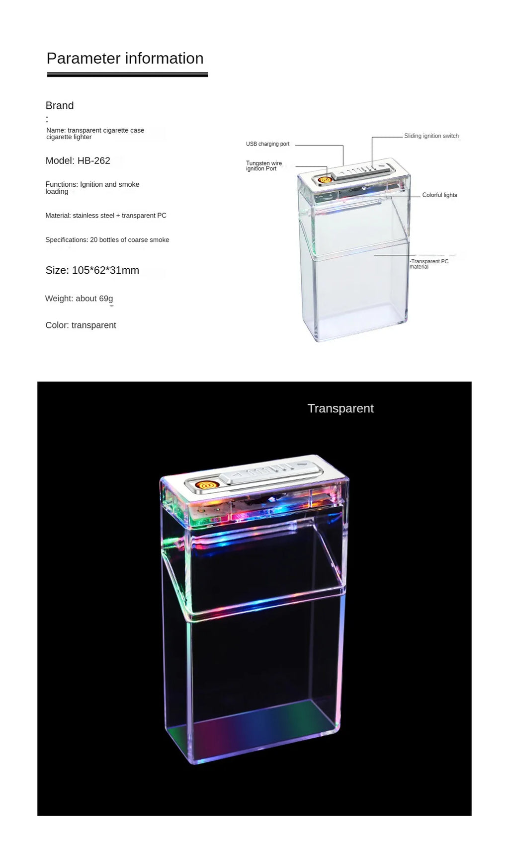 Boite Cigarette Verre
