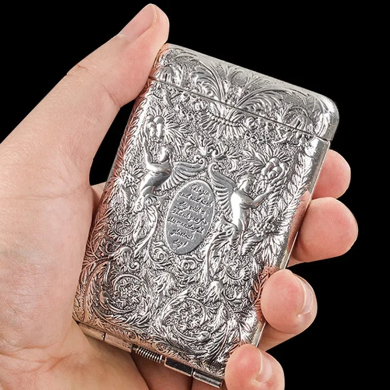 Porte Cigarette Ancien Argent