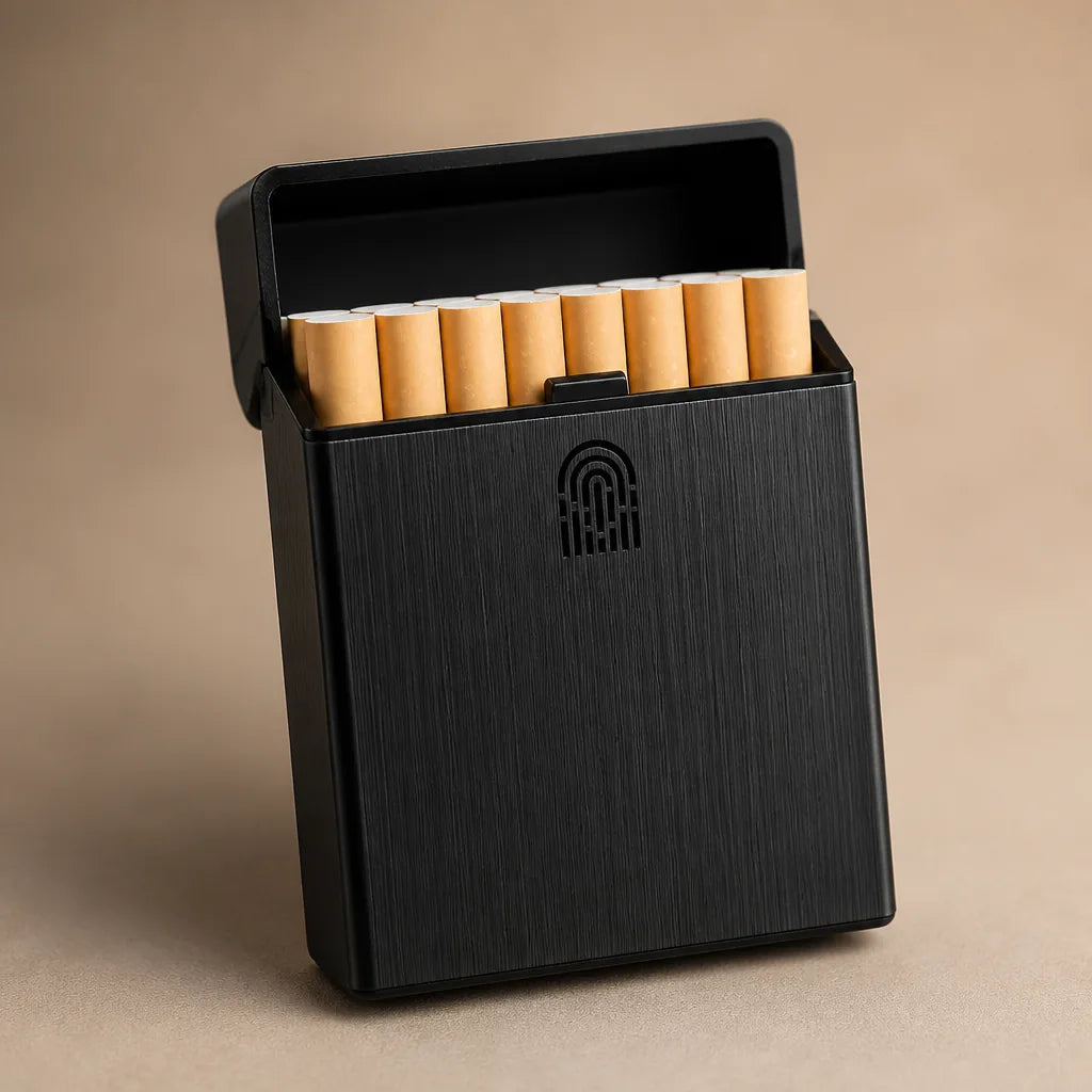 Ancienne Boite A Cigarette En Onyx