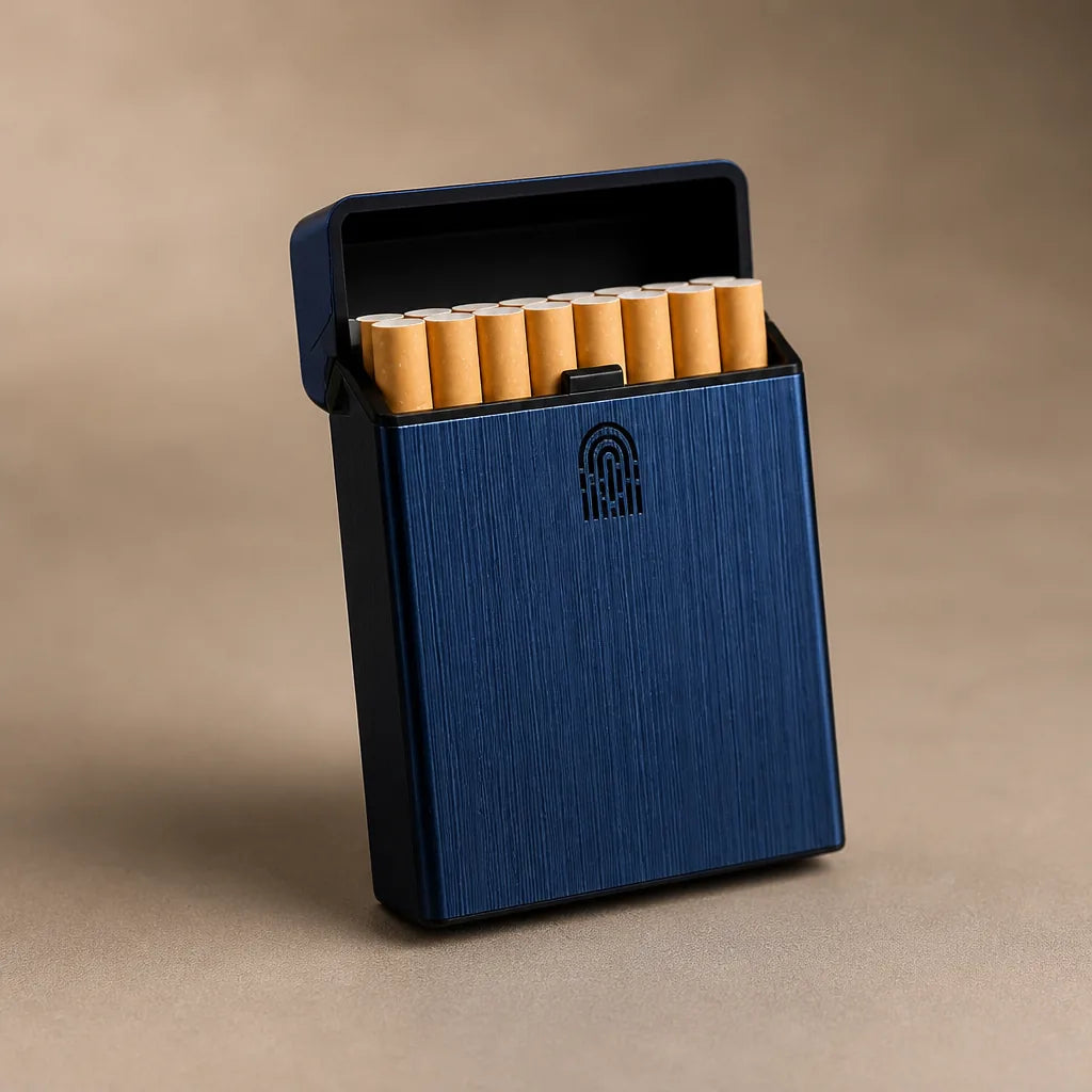 Ancienne Boite A Cigarette En Onyx