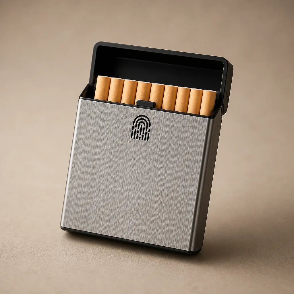 Ancienne Boite A Cigarette En Onyx