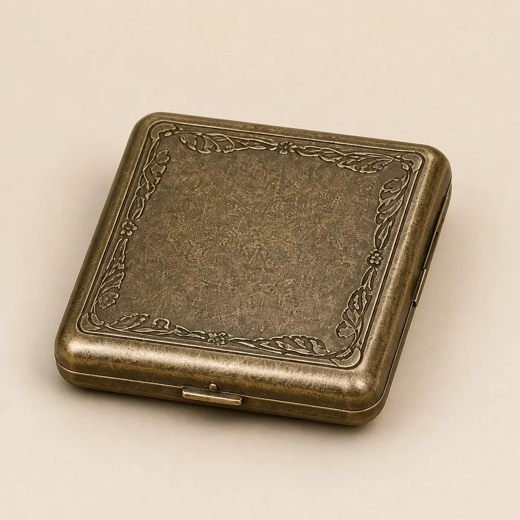 Boite A Cigarette Ancienne Asie - Bronze
