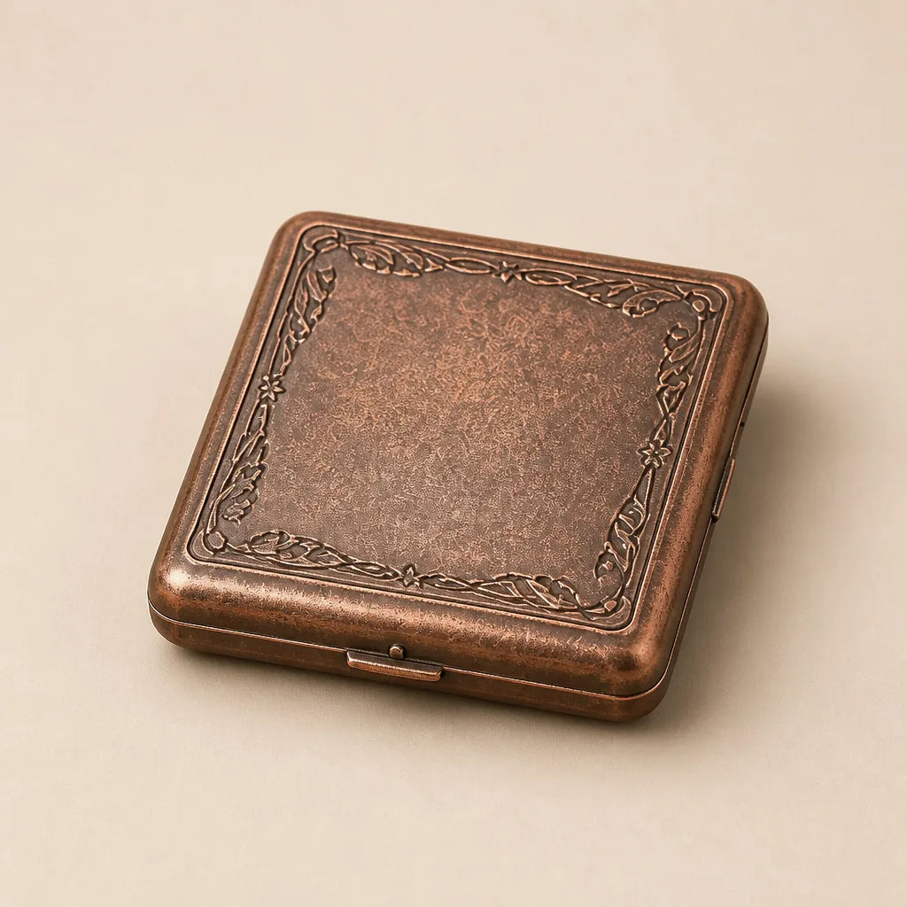 Boite A Cigarette Ancienne Asie - Cuivre