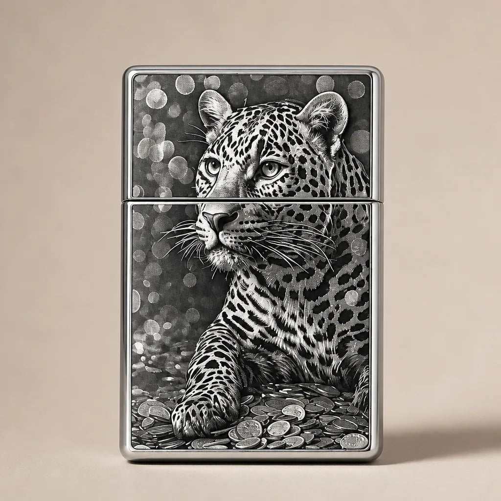 Boite A Cigarette En Animal - Argent