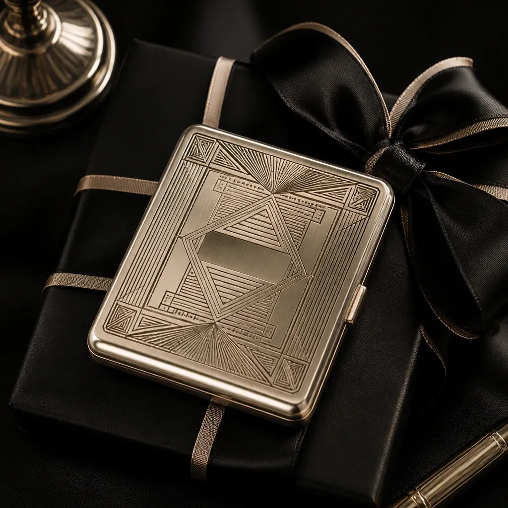 boite cigarette cadeau original ruban