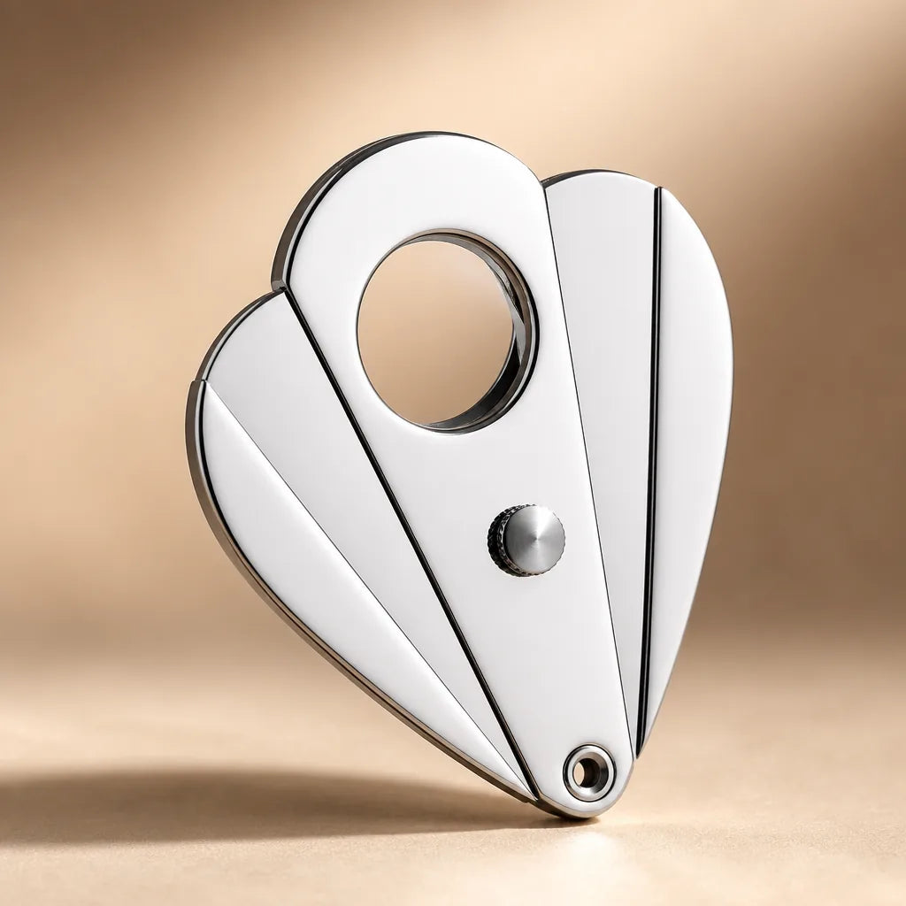 Coupe Cigare En Metal Argente Et Pyrogene