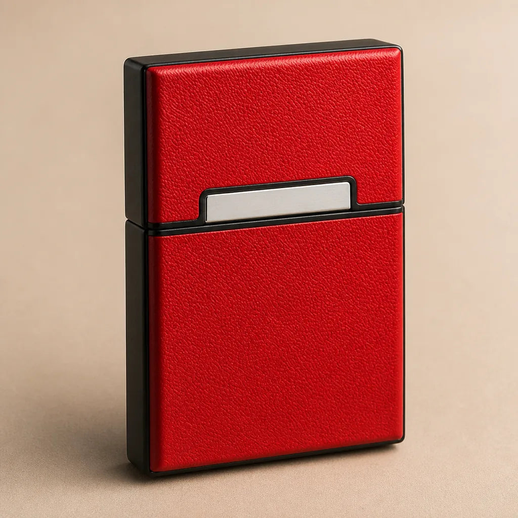 Etui A Cigarette Cuir Rouge