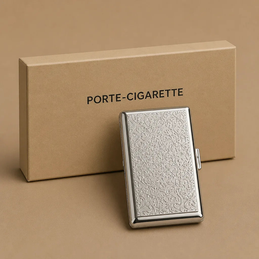 Etui A Cigarette Metal Ancien 19 Eme