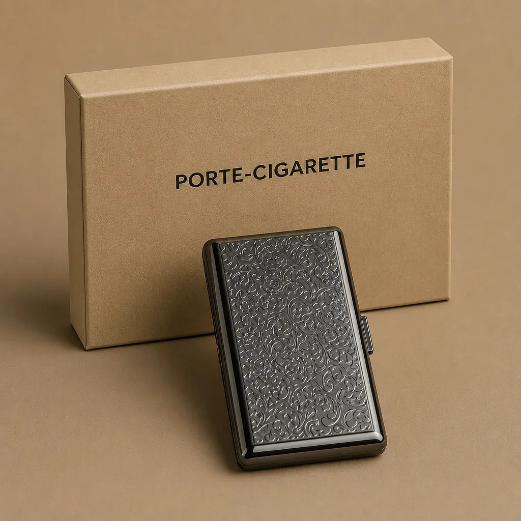 Etui A Cigarette Metal Ancien 19 Eme
