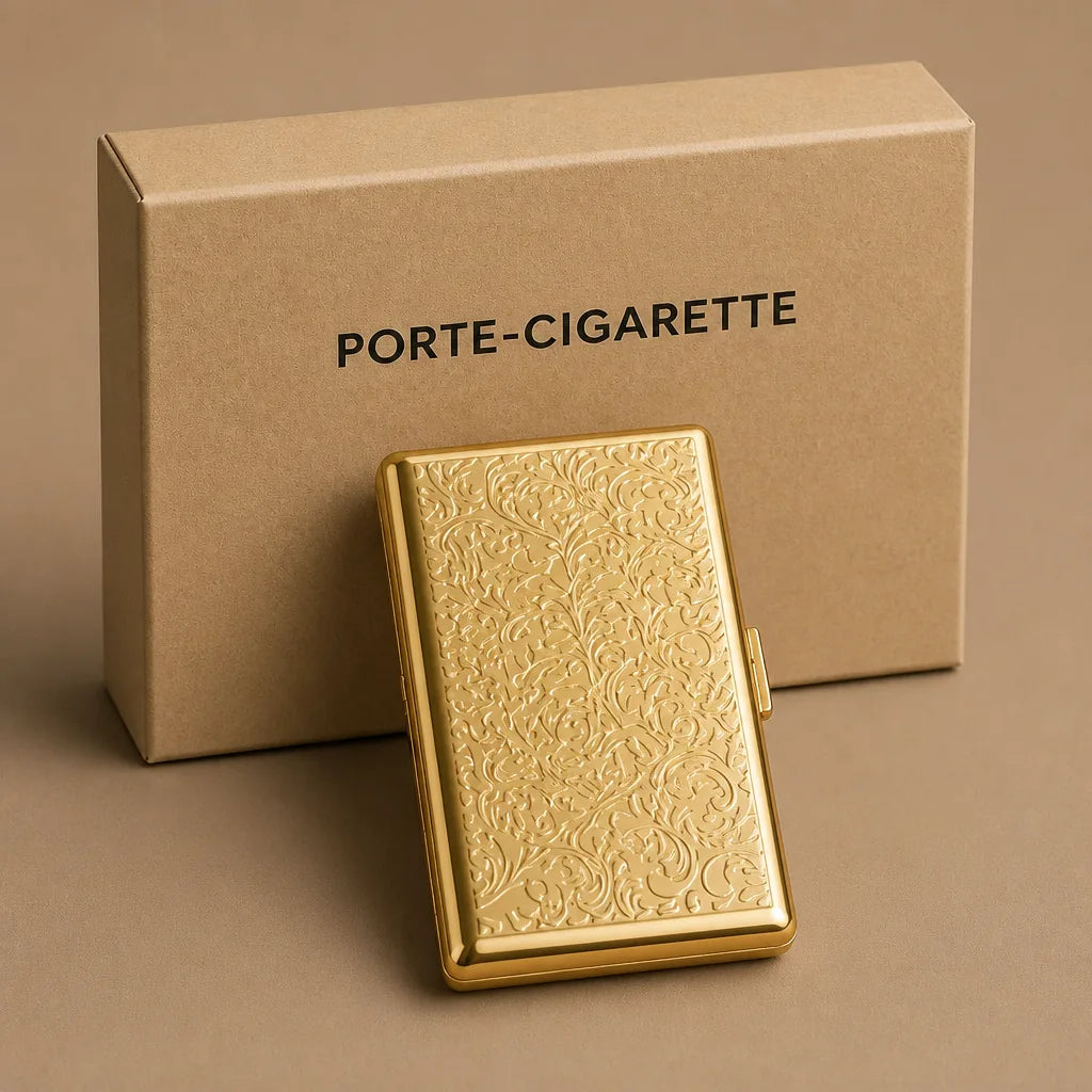 Etui A Cigarette Metal Ancien 19 Eme