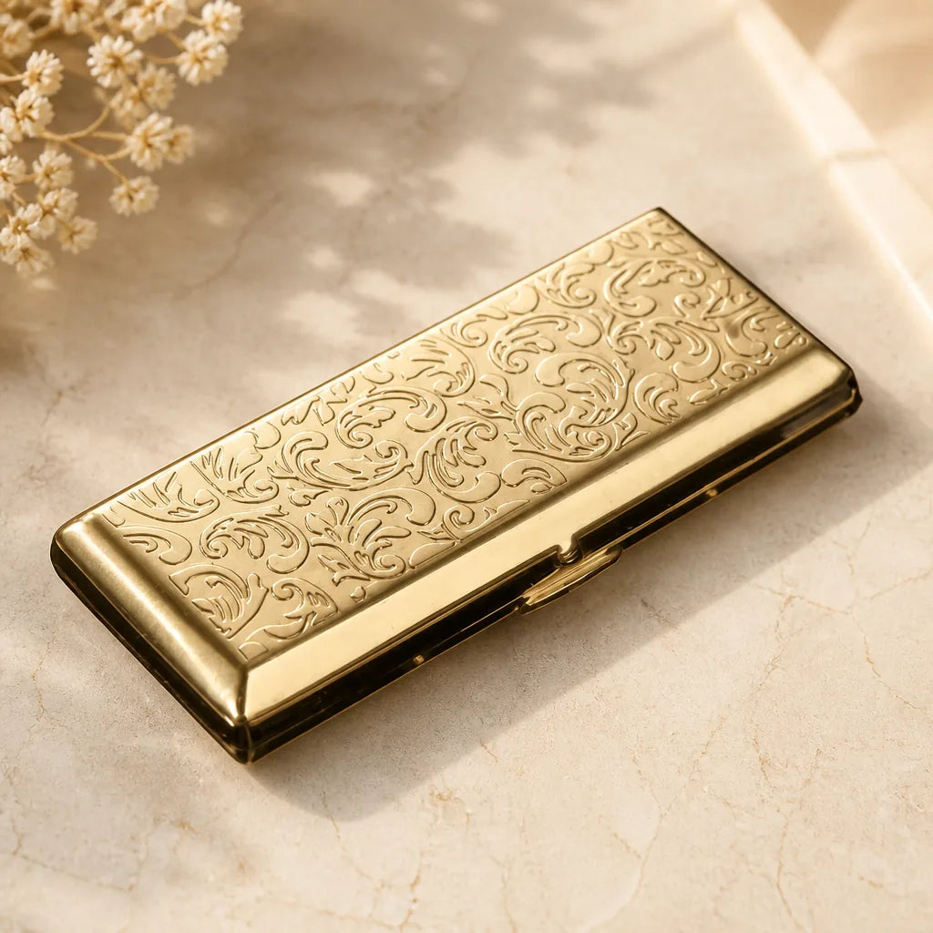 Etui A Cigarette Metal Ancien 19 Eme