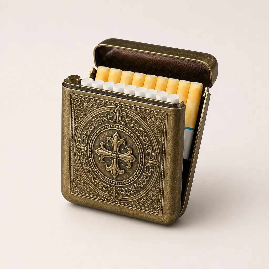 Etui A Cigarette Metal Ancien