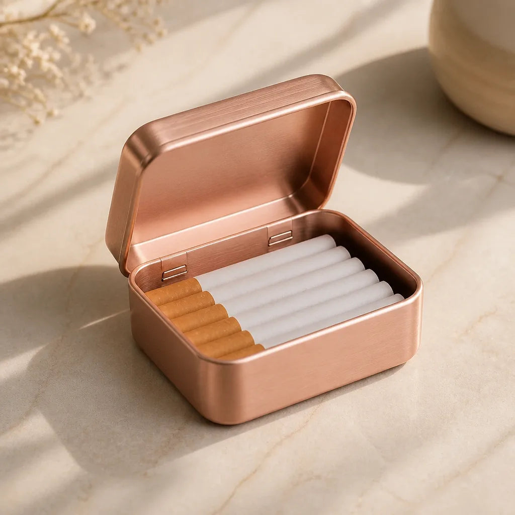Etui A Cigarette Metal Argent