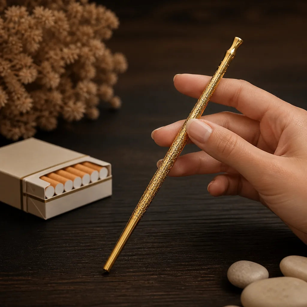 porte-cigarette-or